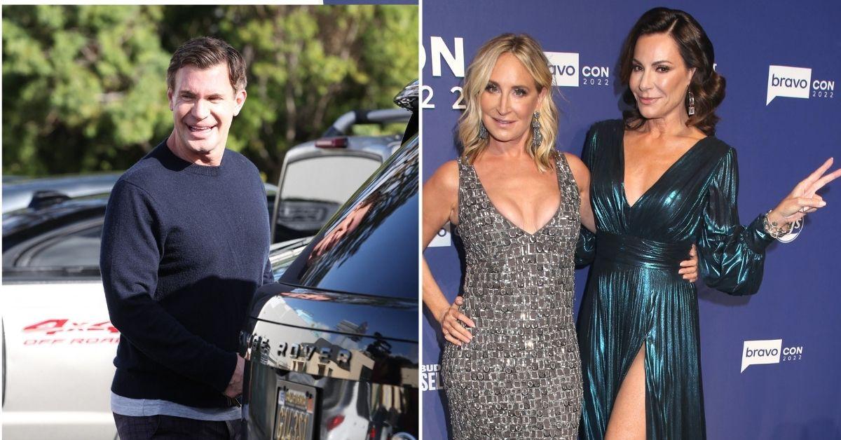 Composite image of Jeff Lewis, Sonja Morgan, and Luann de Lesseps