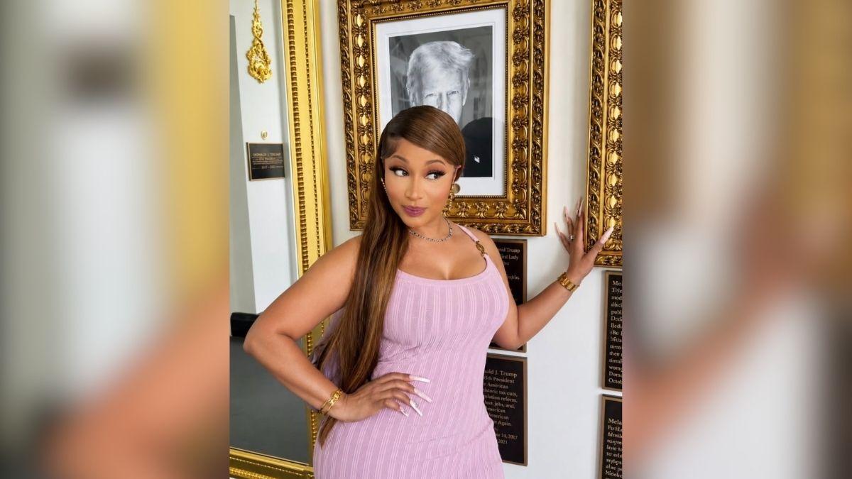 Image of Nicki Minaj shared photos from her Oval Office visit on Instagram.