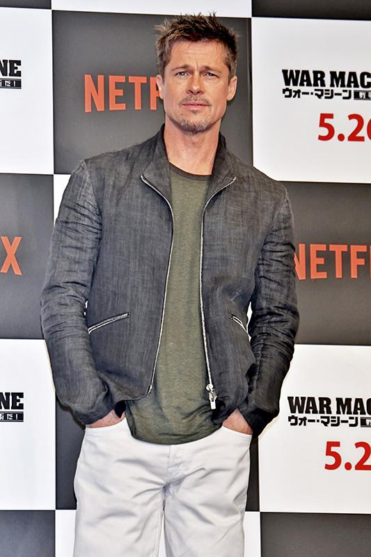 Brad Pitt takes part in the &#8220;War Machine&#8221; Press Conference In Tokyo