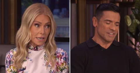 Image of Kelly Ripa teased her husband again on this morning's episode of their talk show.