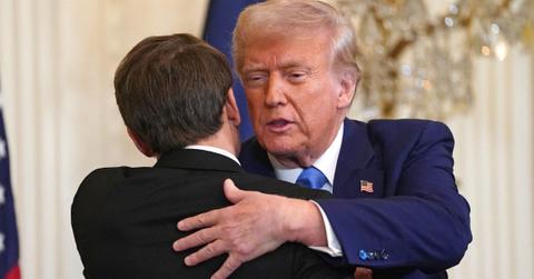 photo of Donald Trump and Emmanuel Macron