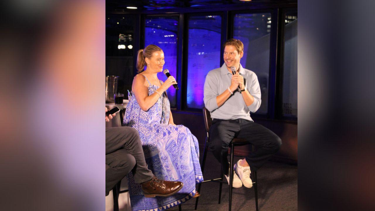 image of The mom-of-one answered some juicy questions alongside Austen Kroll during the NYC event.