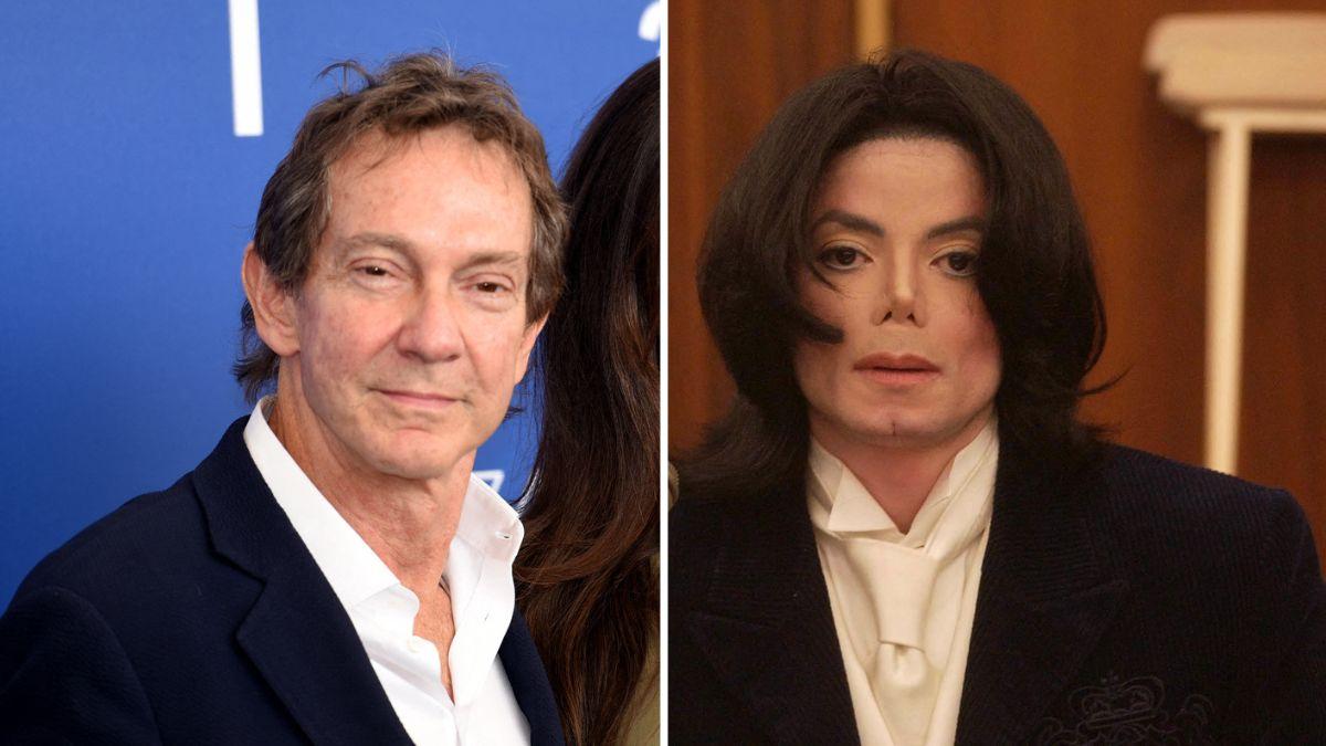 Split photo of John Branca and Michael Jackson.