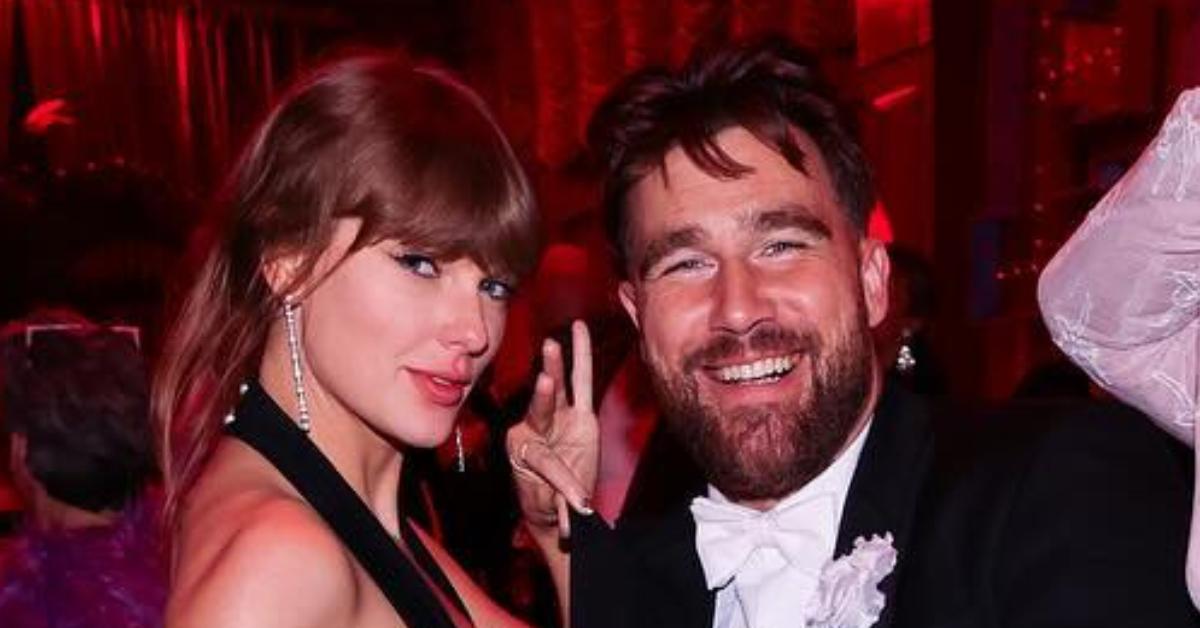 Photo of Taylor Swift and Travis Kelce.