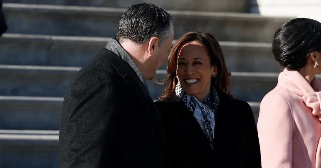 doug emhoff gop senator husband refusing shake kamala harris hand