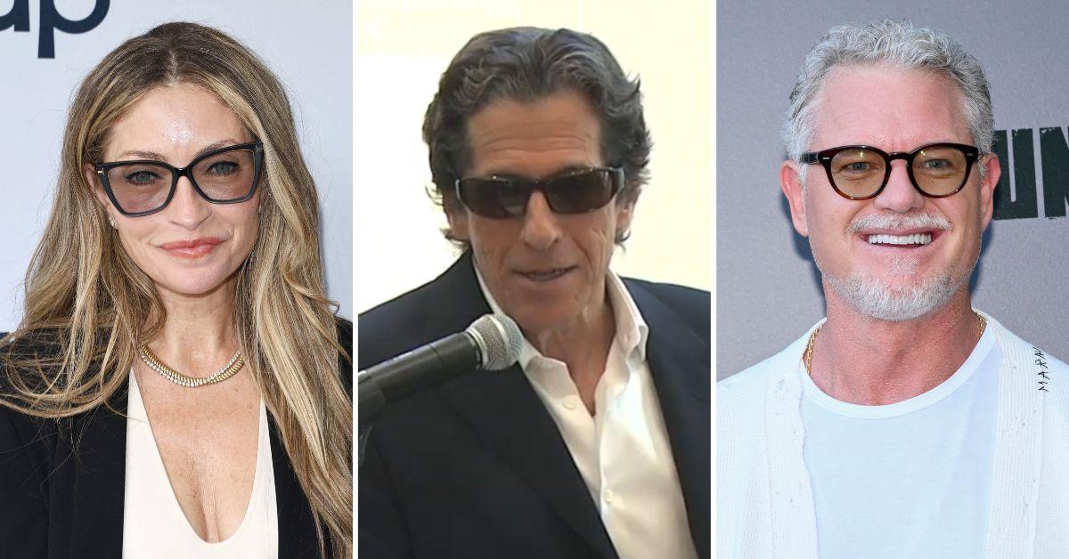 split photo of Rebecca Gayheart, Peter Morton & Eric Dane