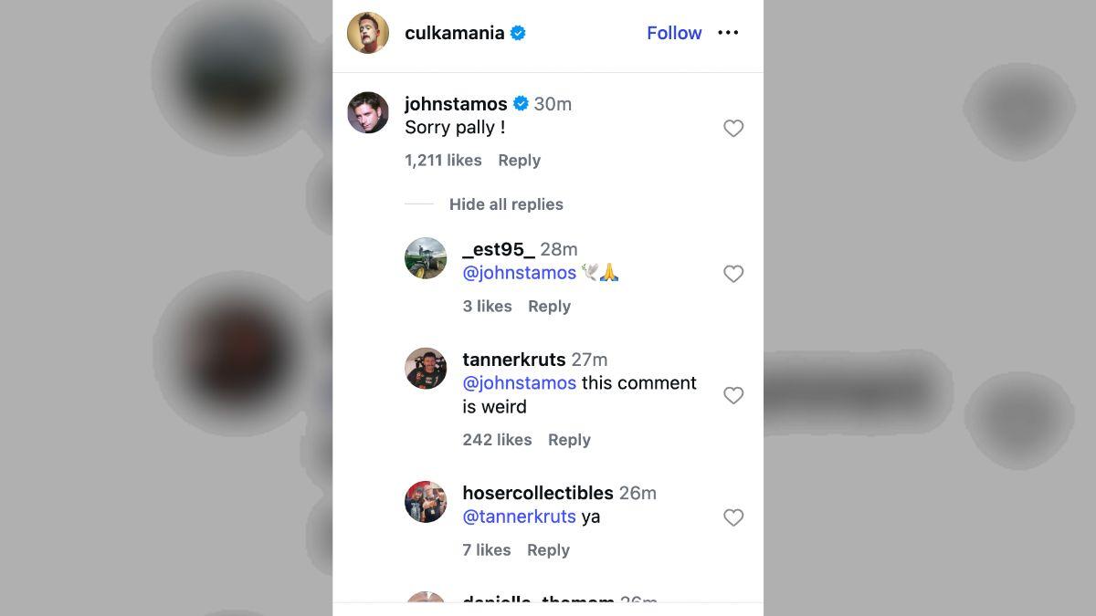 Image of Macaulay Culkin posted a touching tribute to Catherine O'Hara.