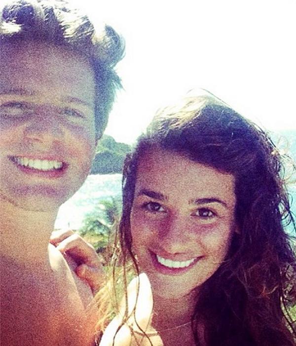 Lea michele jonathan groff