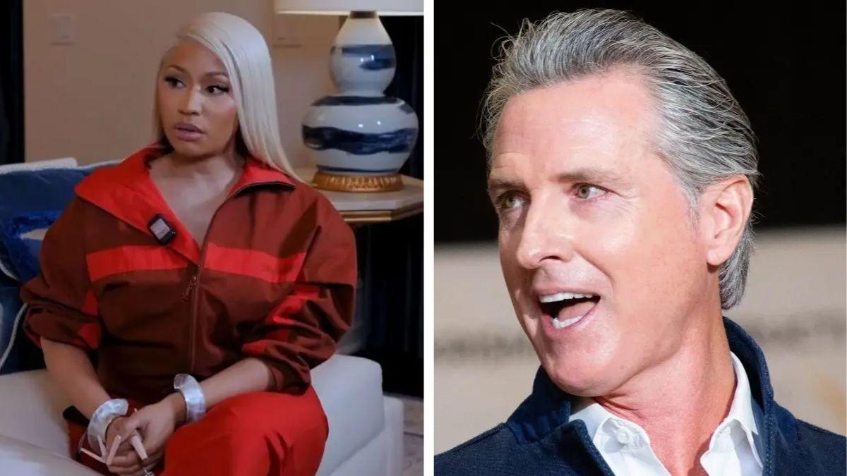 image of Nicki Minaj accused Gavin Newsom of being 'obsessed' with Donald Trump.