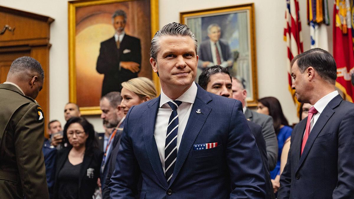 image of Pete Hegseth told the graduates they are not 'fat.' 