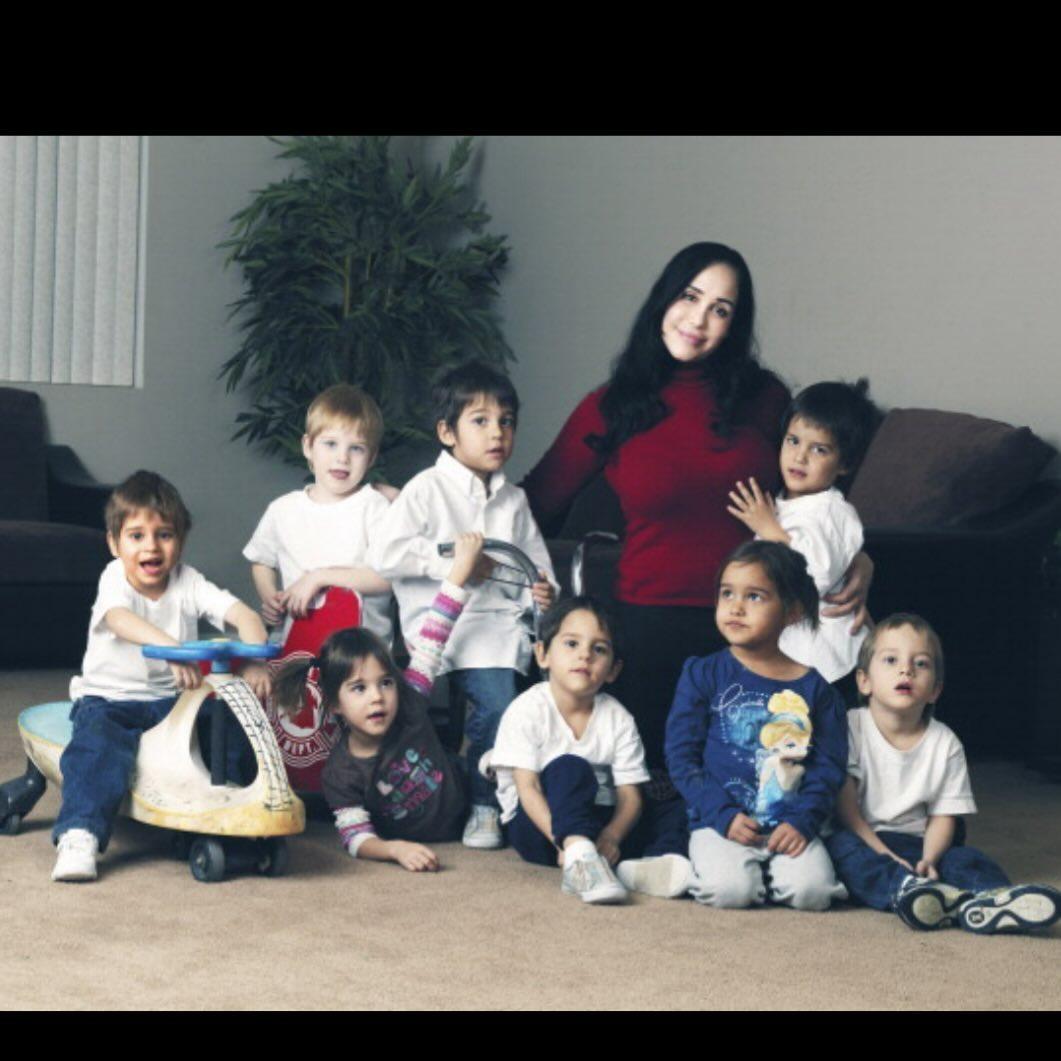 Nadia Suleman Posts Throwback Photo of Octuplets 