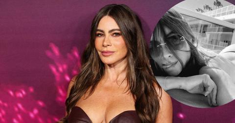sofia vergara ditches top bikini miami