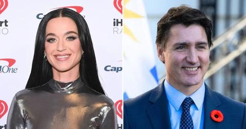 Photo of Katy Perry and Justin Trudeau.