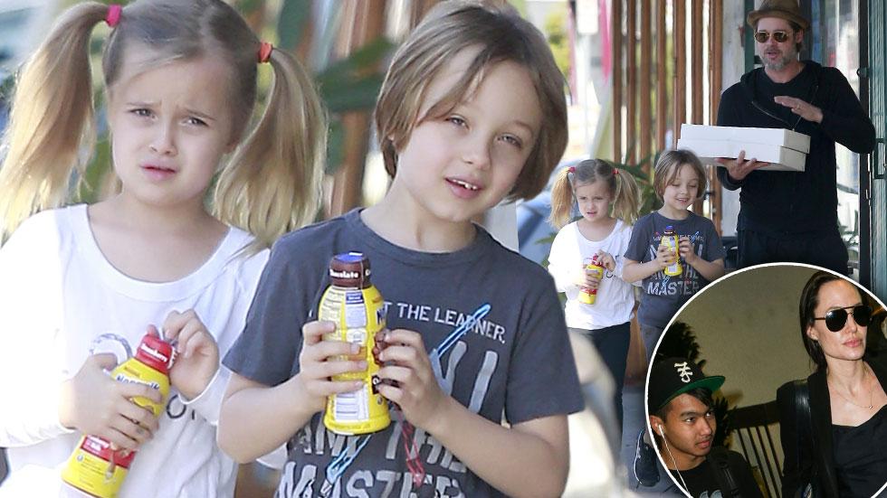 Brad pitt angelina jolie kids day out