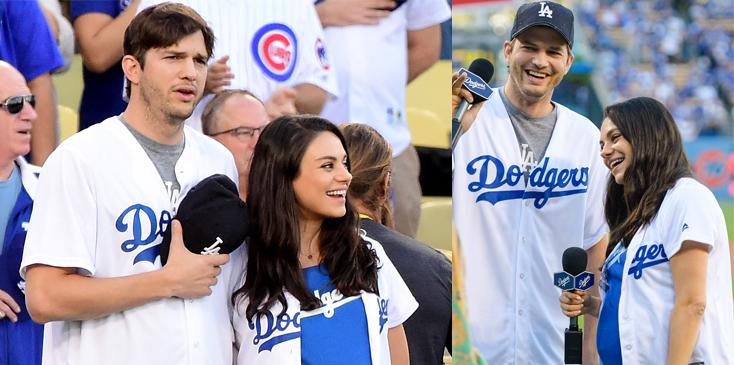 Ashton & Mila's Dodgers Game PDA