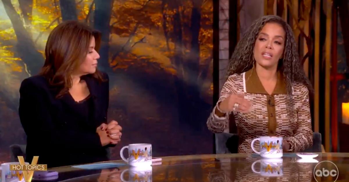 Photo of Sunny Hostin admitted she was 'uncomfortable' with Sweeney's see-through look.