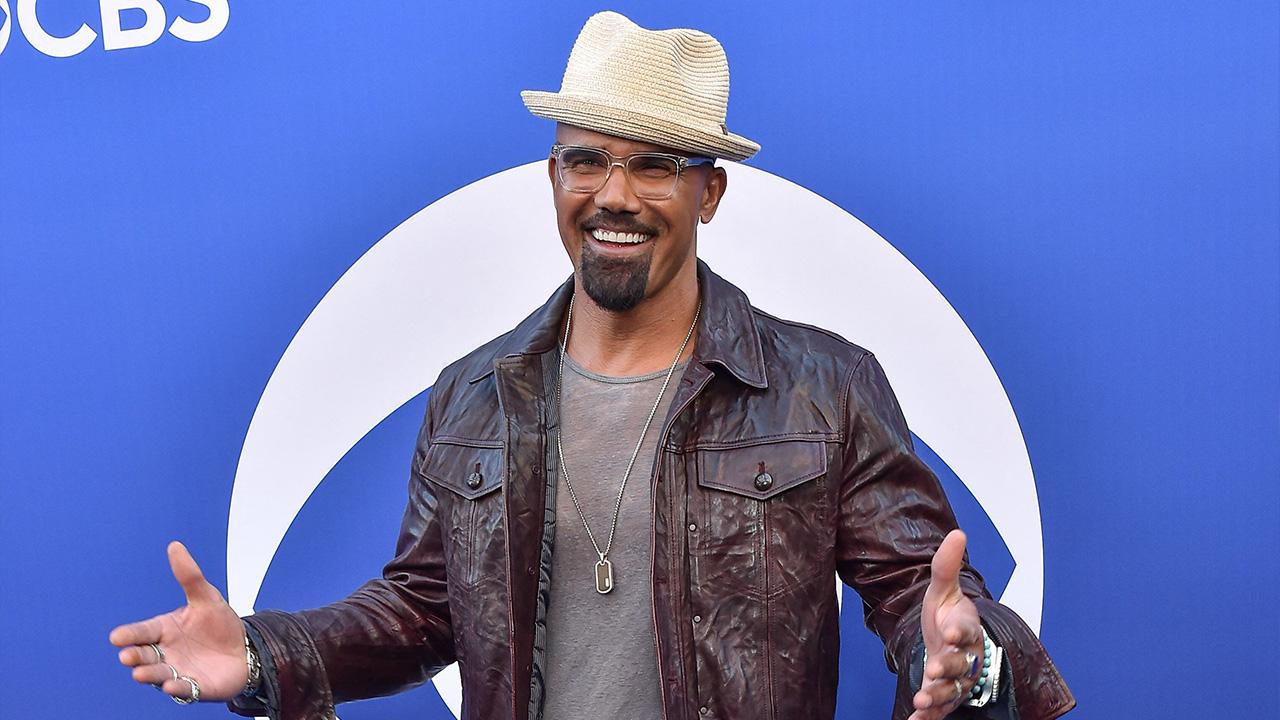 image of Shemar Moore brought up his feet during a recent interview.