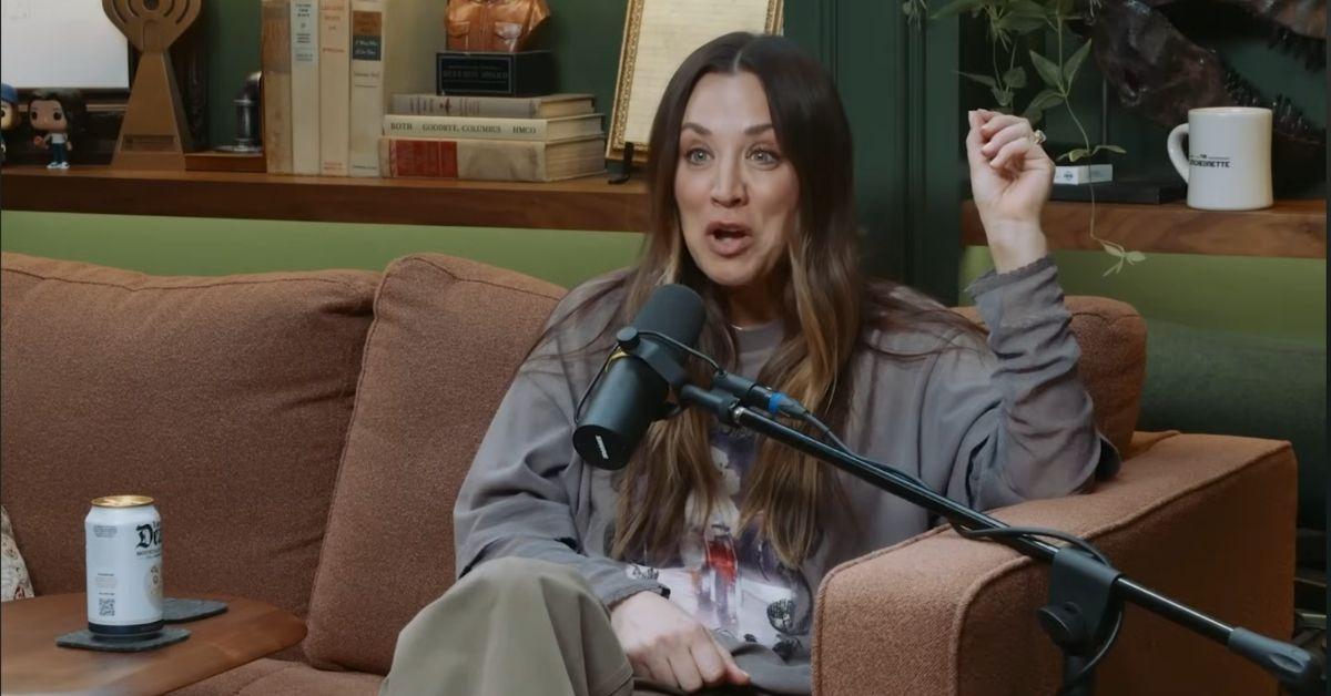 image of Kaley Cuoco revealed she and Tom Pelphrey sleep separately.