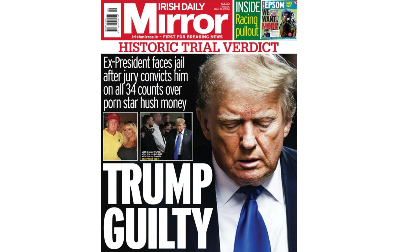 trump cover irish daily mirror