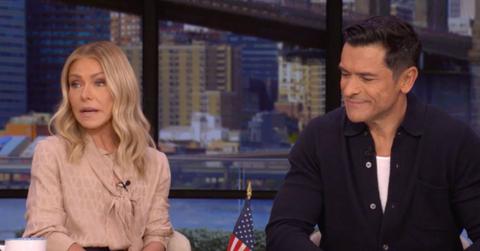 Photo of Kelly Ripa and Mark Consuelos.
