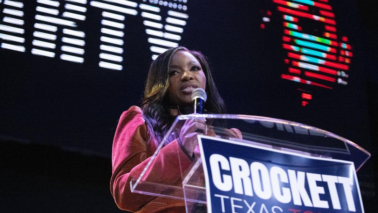 Photo of Crockett slammed her critics. 