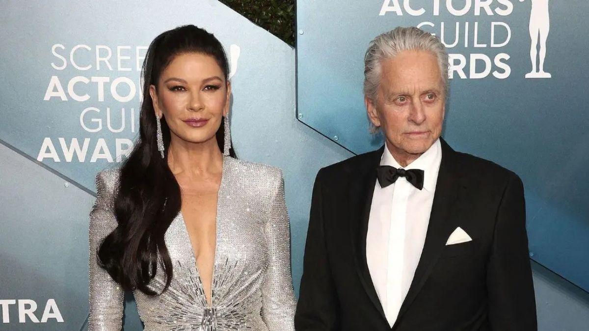Photo of Catherine Zeta-Jones and Michael Douglas tied the knot in 2000.