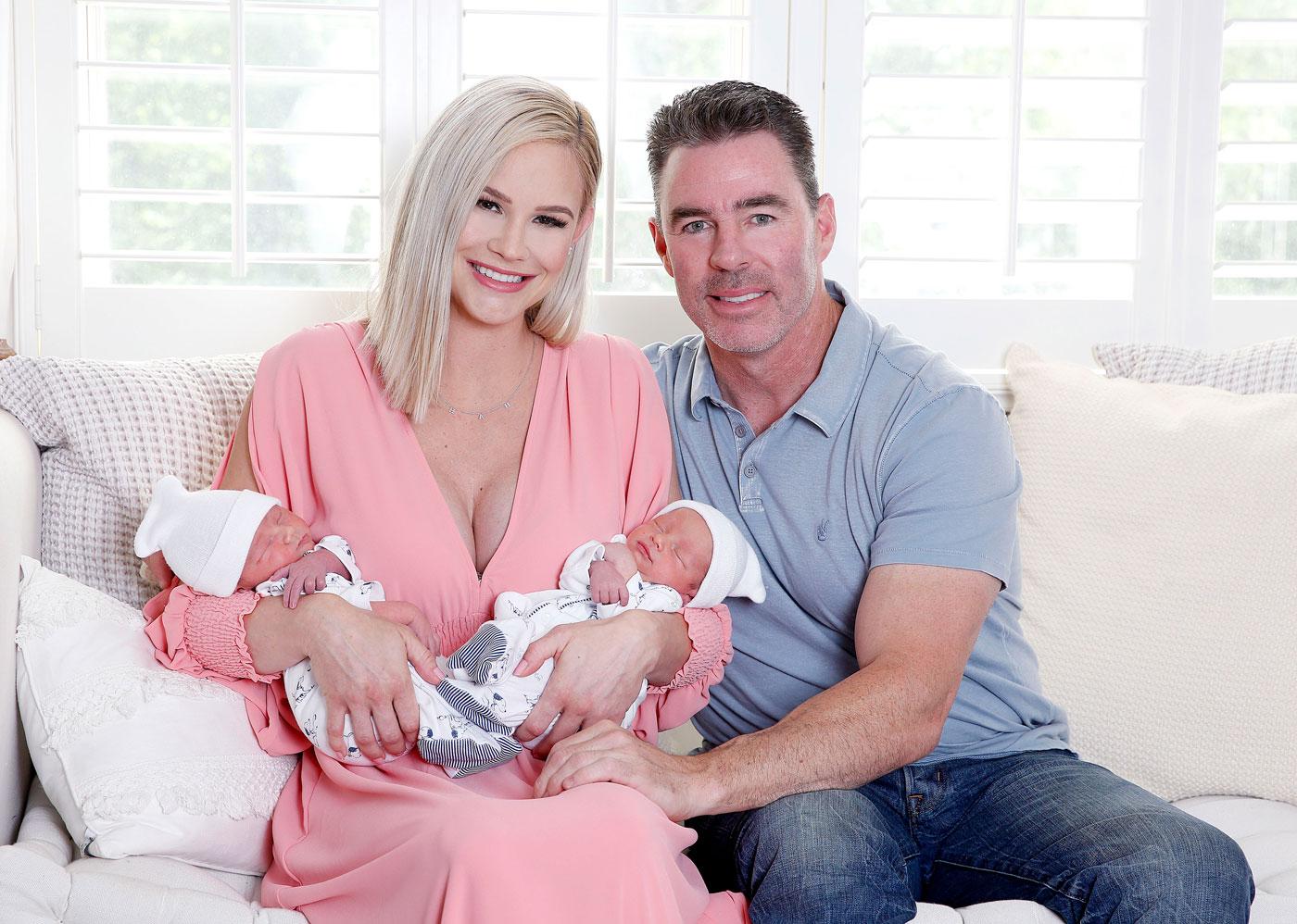 EXCLUSIVE: Precious Cargo! Meghan King Edmonds looks flawless as she proudly shows off her almost two week old twin boys, Hayes and Hart.