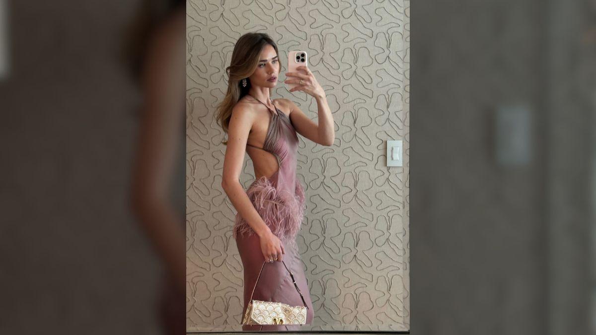Photo of Gabriella Brooks turned heads in a pink dress.