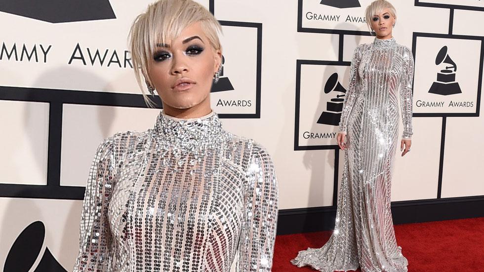 Rita ora 2015 grammy arrivals