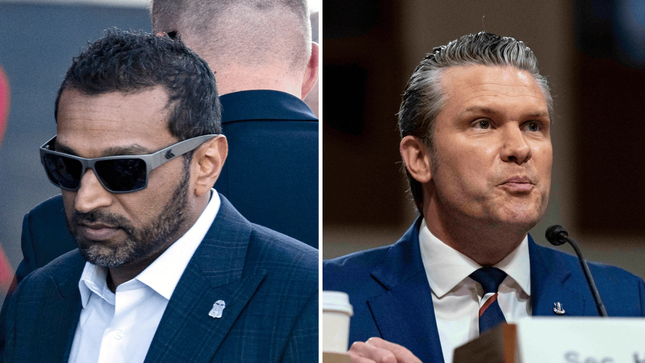 Kash Patel;Pete Hegseth
