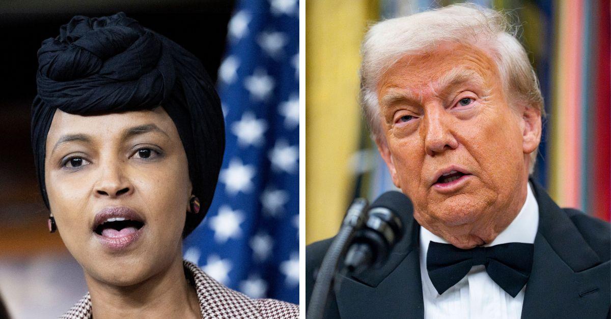 image of Ilhan Omar responded to Donald Trump's rant about Somalis.