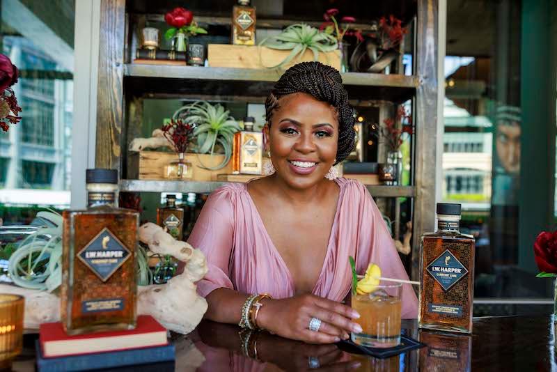 atlanta based chef razia sabour celebrates national bourbon day with iw harper cabernet cask reservephoto credit fernando decillis