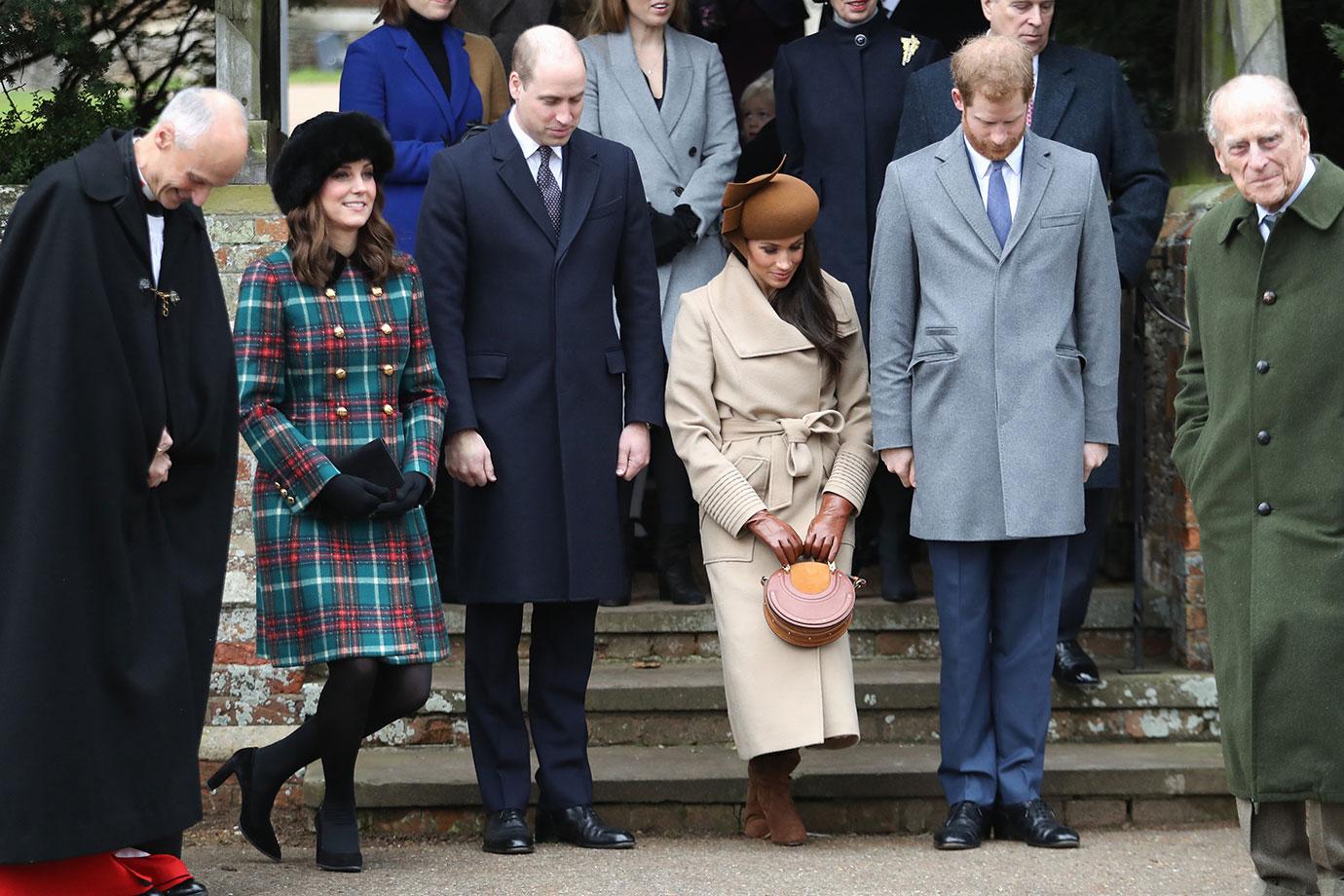 Members Of The Royal Family Attend St Mary Magdalene Church In Sandringham