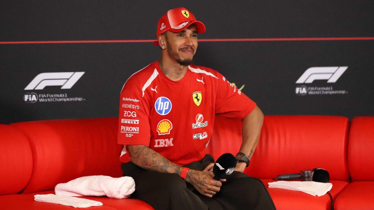 lewis hamilton breaks silence neck injury during ferrari debut
