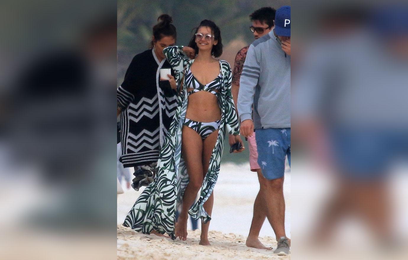 Nina Dobrev continues her beach holiday with friends in Mexico