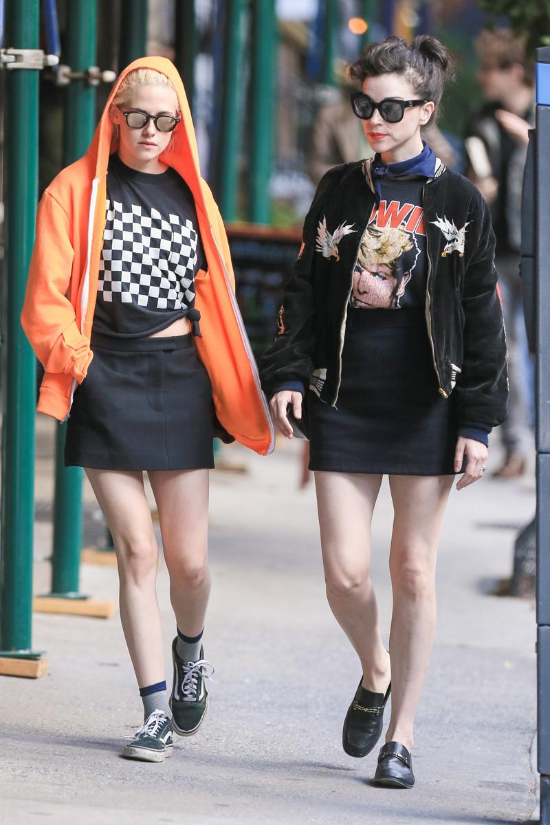 *EXCLUSIVE* Kristen Stewart and St. Vincent hit the streets of NYC together