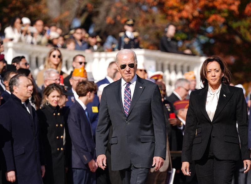 joe biden confused wreath veterans day