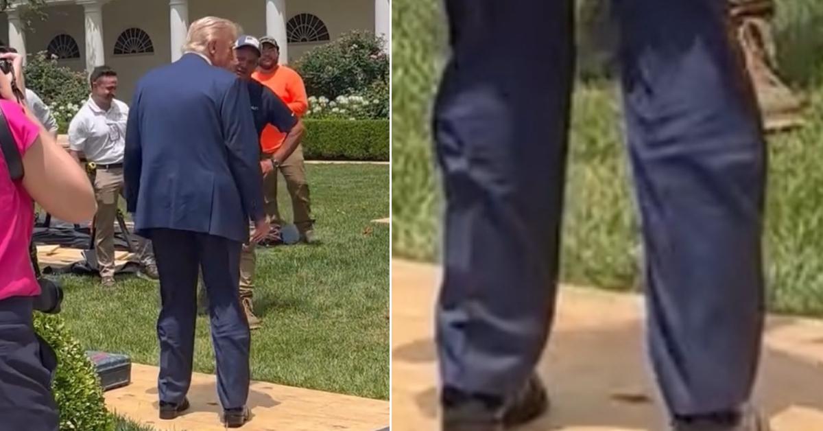 donald trump catheter bulge health concerns pants ufc fight photo