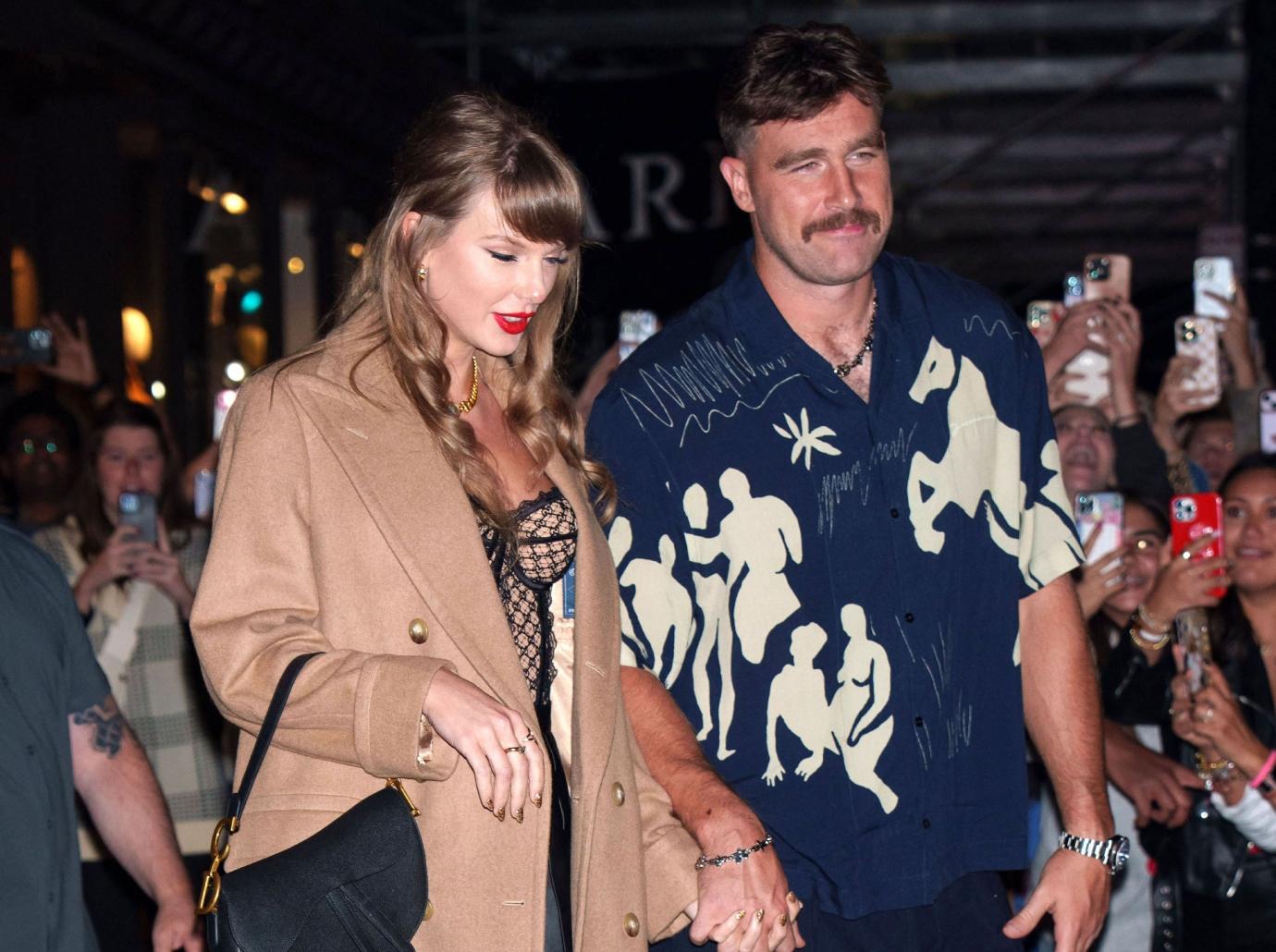 hugh grant smashed tequila shots travis kelce taylor swift eras tour