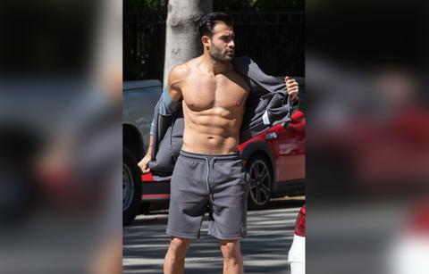 Britney Spears' BF Sam Asghari Strips Down For Workout: Photos