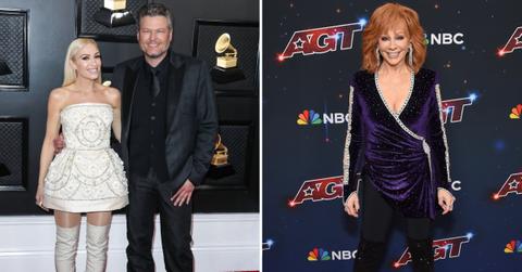 gwen stefani feels weird seeing reba mcentire blake sheltons chair the voice