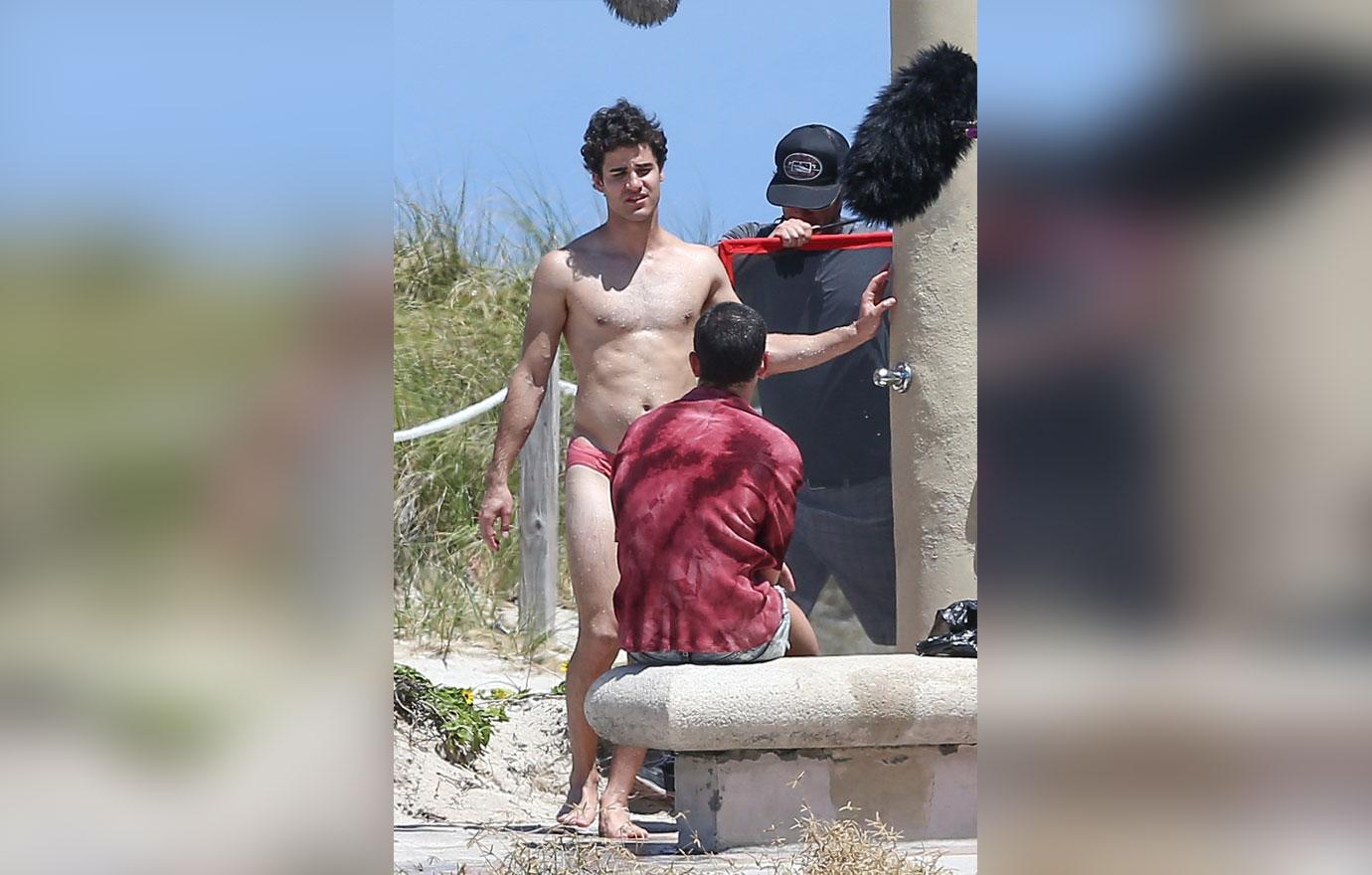 Darren Criss Speedo Shower Photo 03