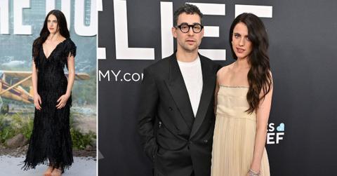 Split of Margaret Qualley; Margaret Qualley and Jack Antonoff.
