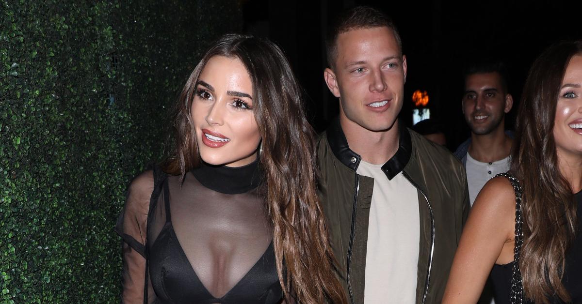 Olivia Culpo, Christian McCaffrey passionately kiss and more star