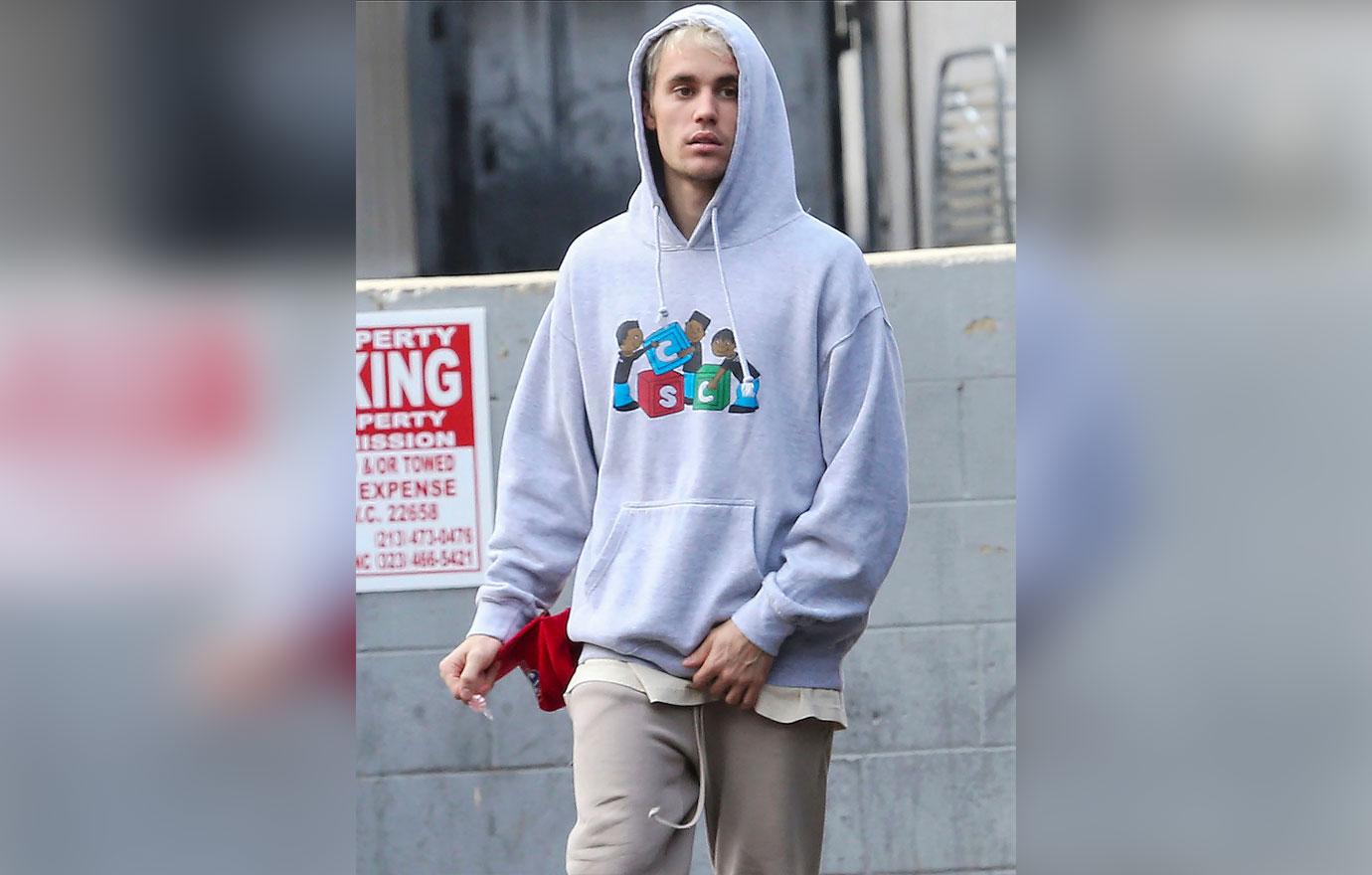 Justin Bieber In A Sweatshirt