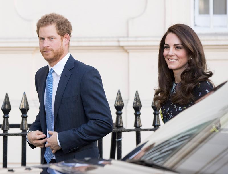 Prince Harry, Kate Middleton, Prince William at London Marathon