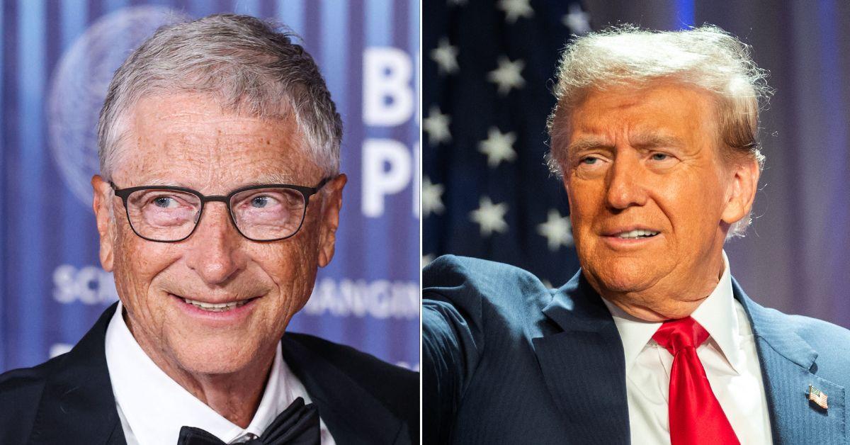 Composite photo of Bill Gates and Donald Trump