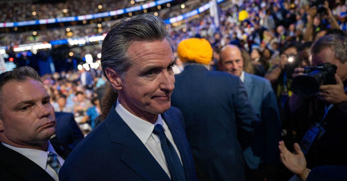 image of Gavin Newsom stayed silent as Steve Bannon claimed Donald Trump won the 2020 election.