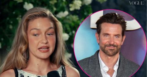 Composite photo of Gigi Hadid and Bradley Cooper.