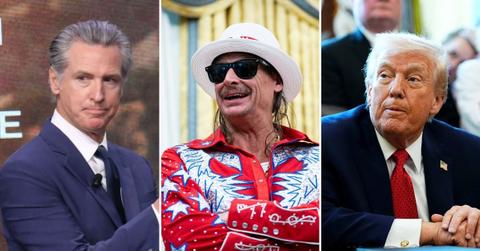 Photo of Gavin Newsom, Kid Rock and Donald Trump
